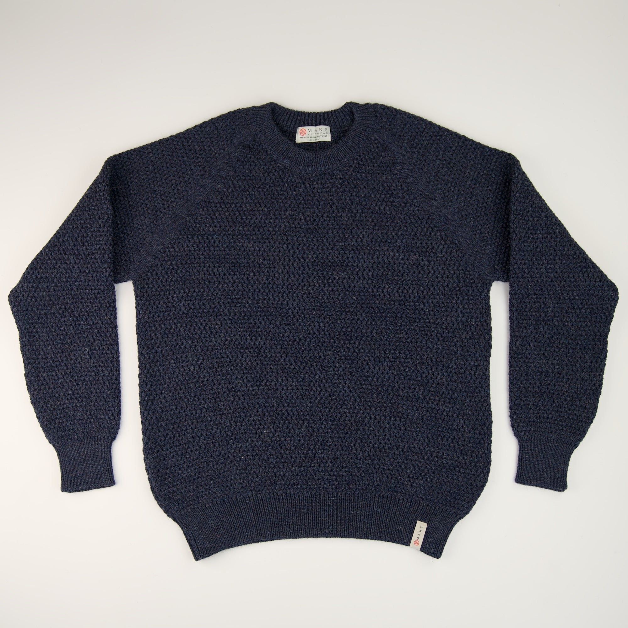 British Wool Popcorn Denim Mars Knitwear