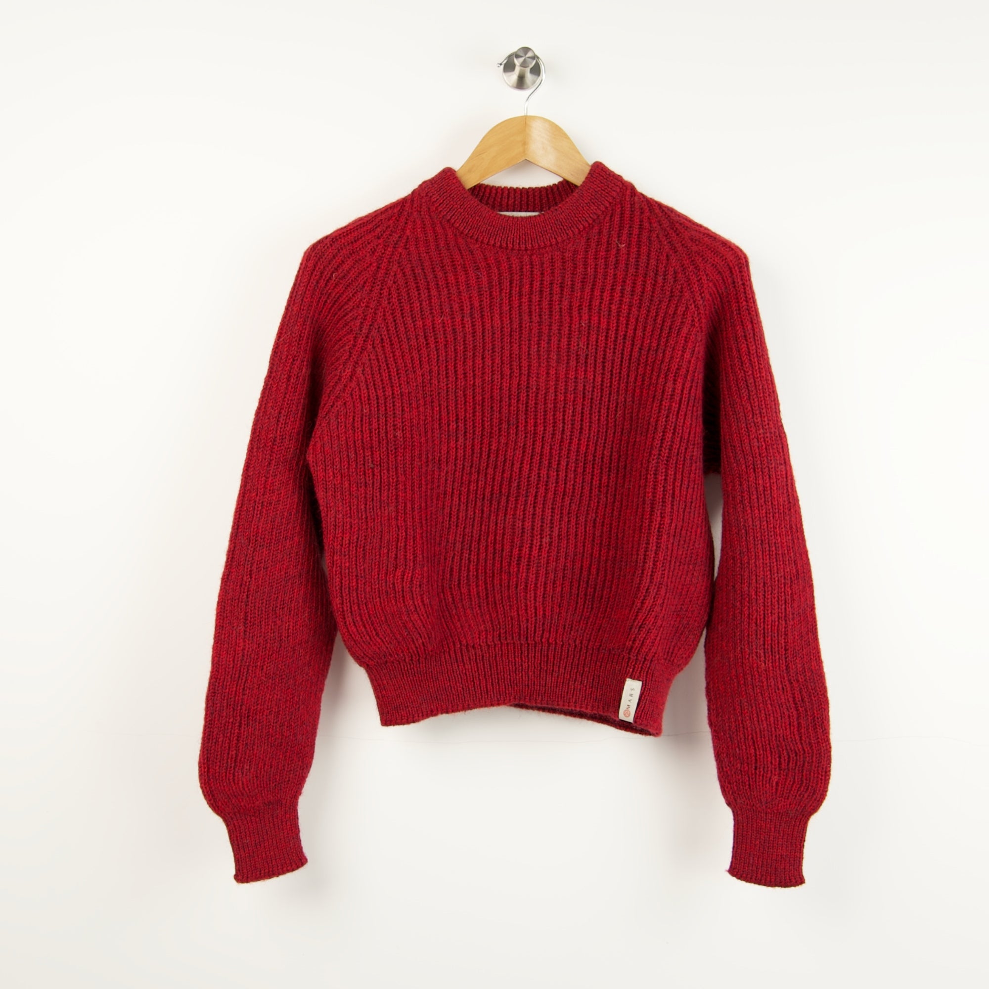 British Wool Seamless Stevie Bordeaux Mars Knitwear