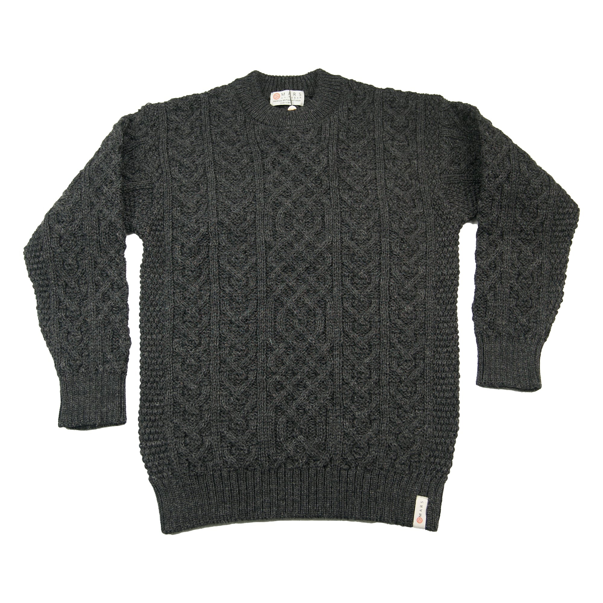 Black aran jumper best sale