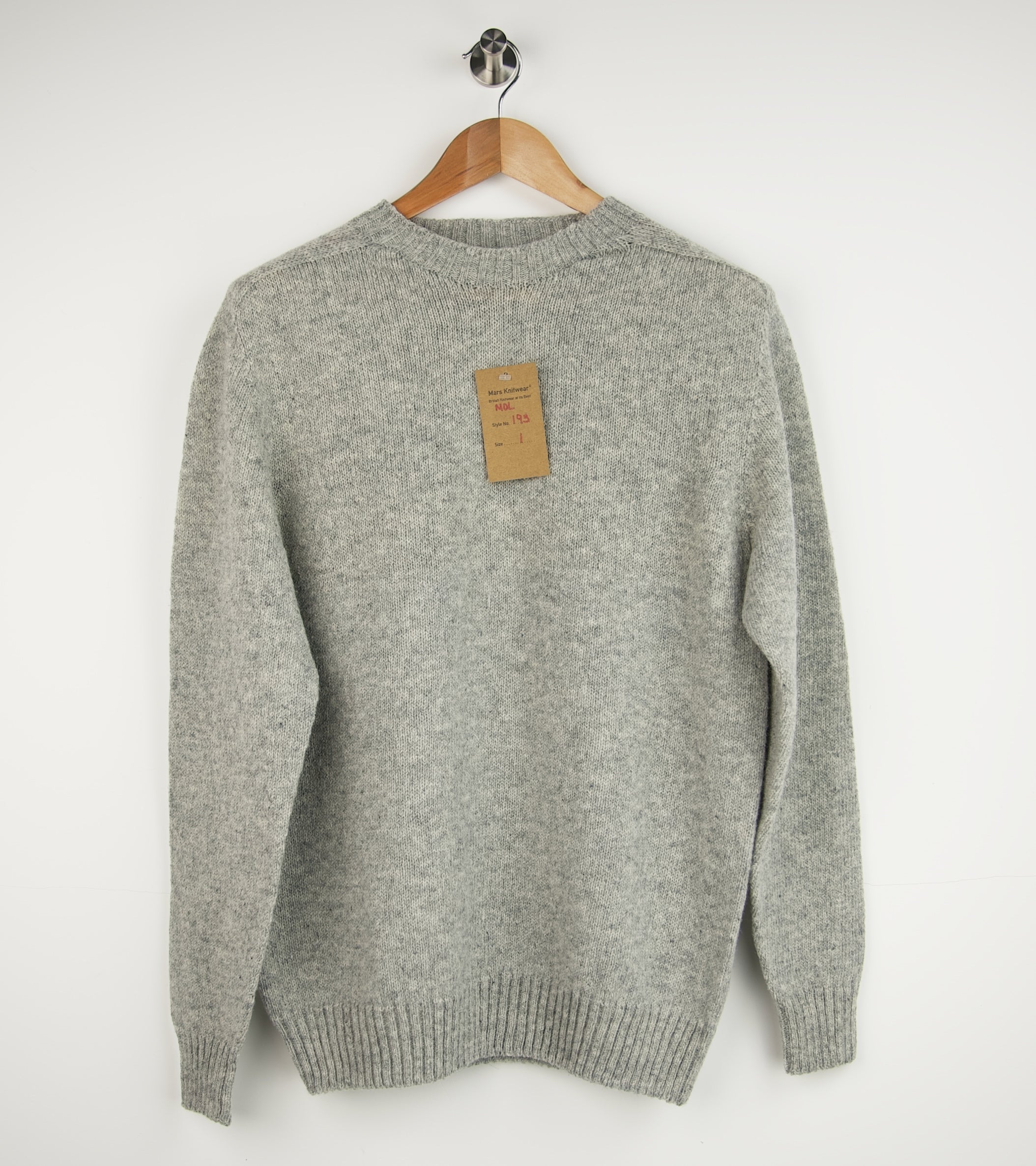 Supersoft Seamless Crew Silver Mars Knitwear
