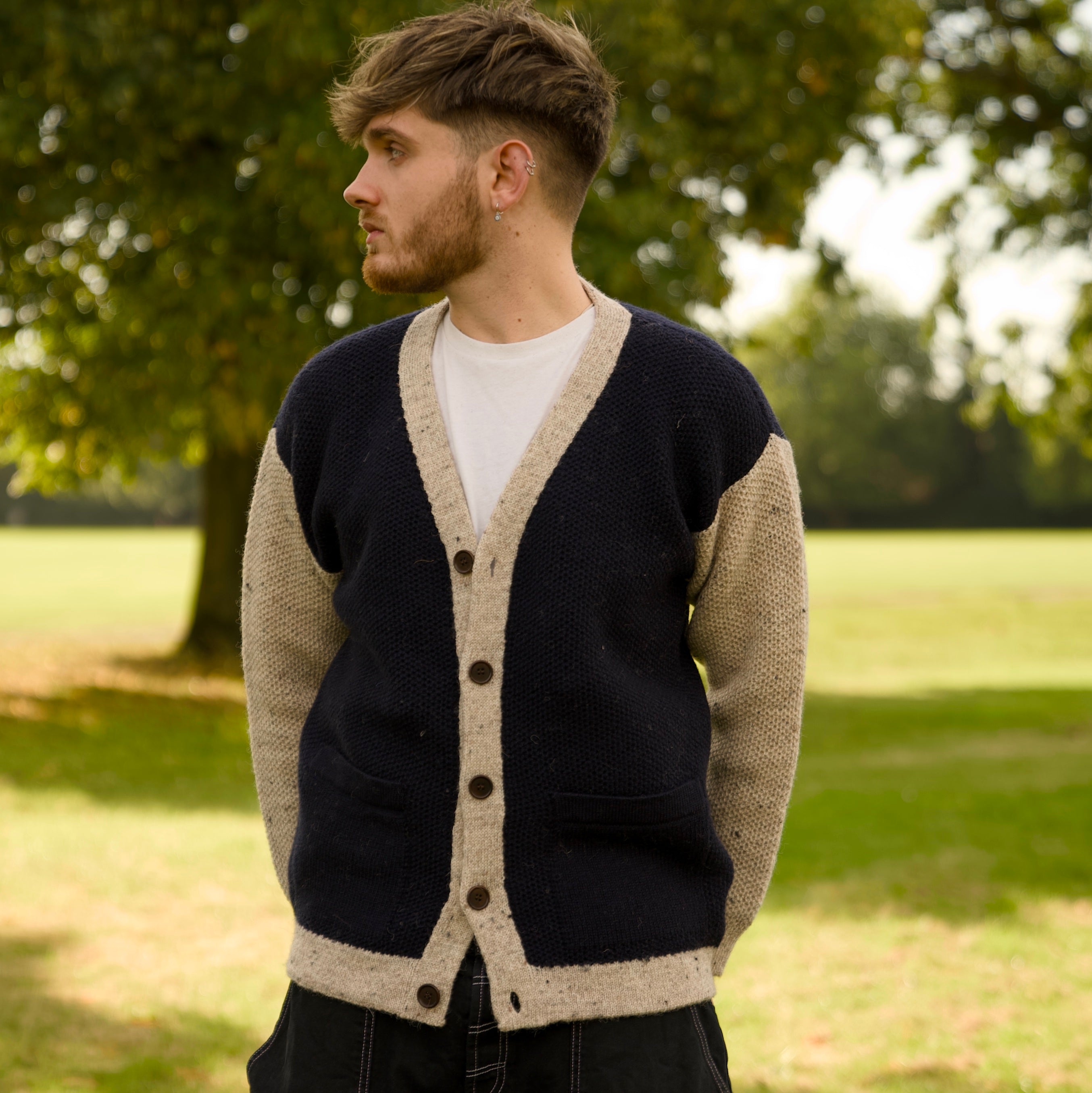 Mars Knitwear (マーズニットウェア) LAMBSWOOL V-NECK 2PKT