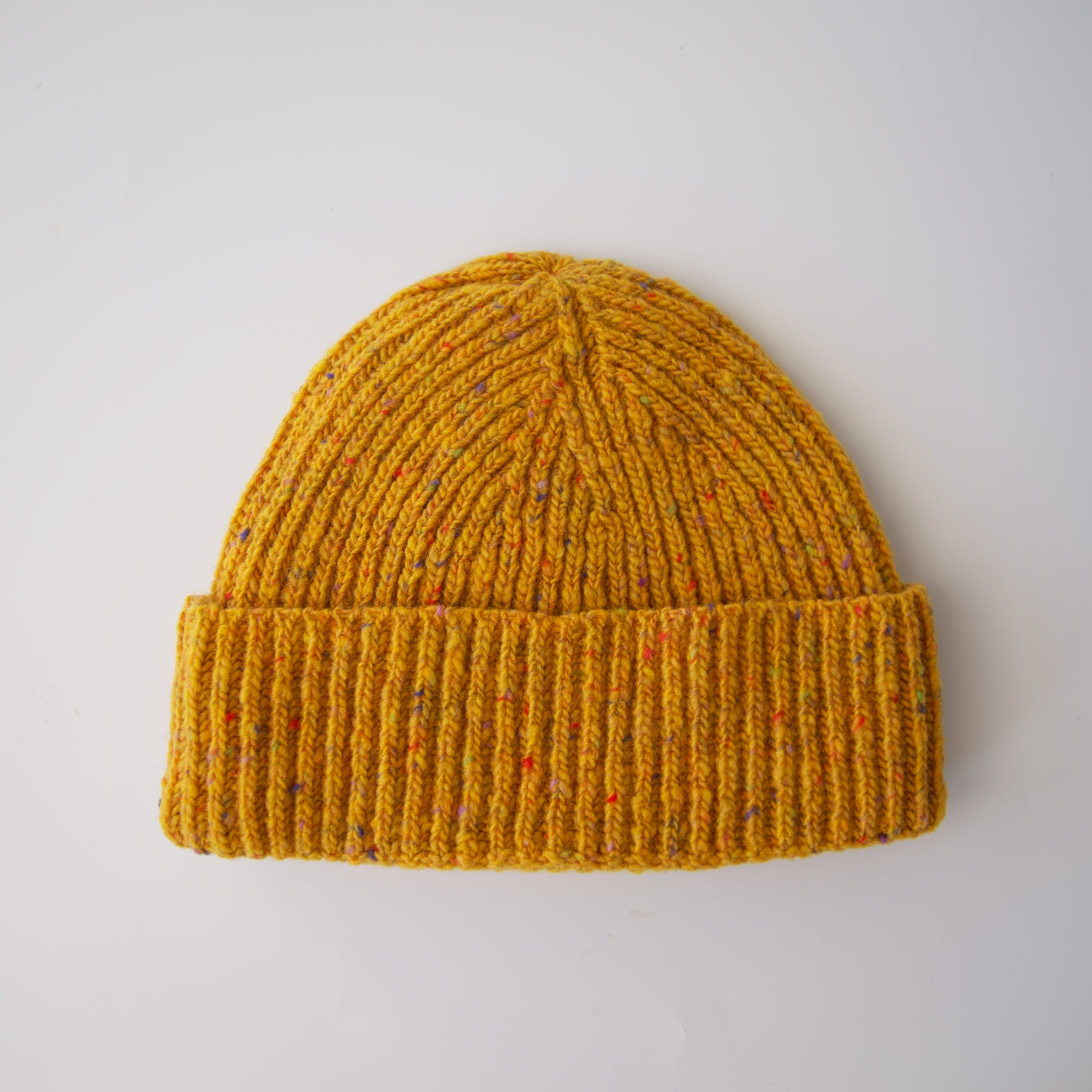 Donegal Tweed Beanie - Yellow