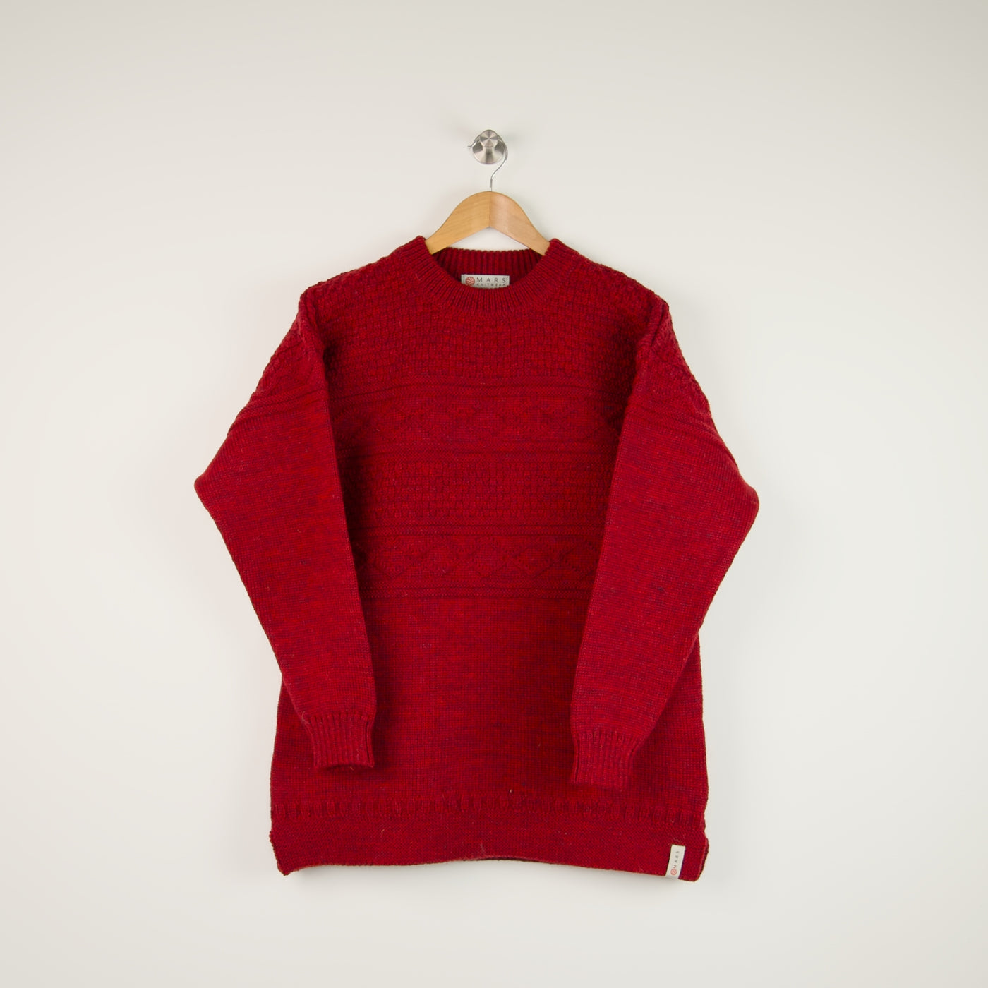 British Wool Guernsey Jumper - Bordeaux