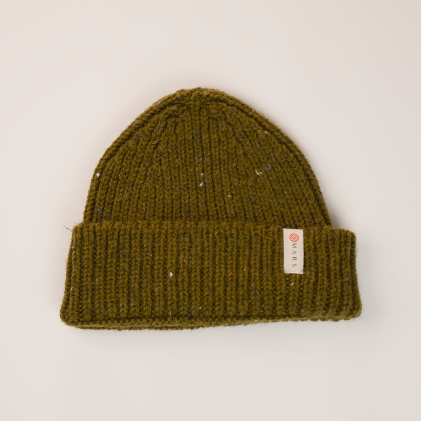 British Wool Beanie 2.0 - Khaki Nepp