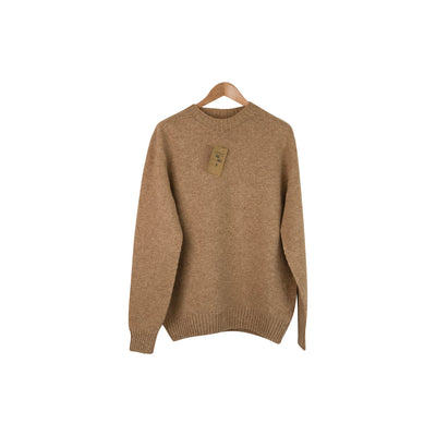 Shetland Seamless Crew - 360 - Camel