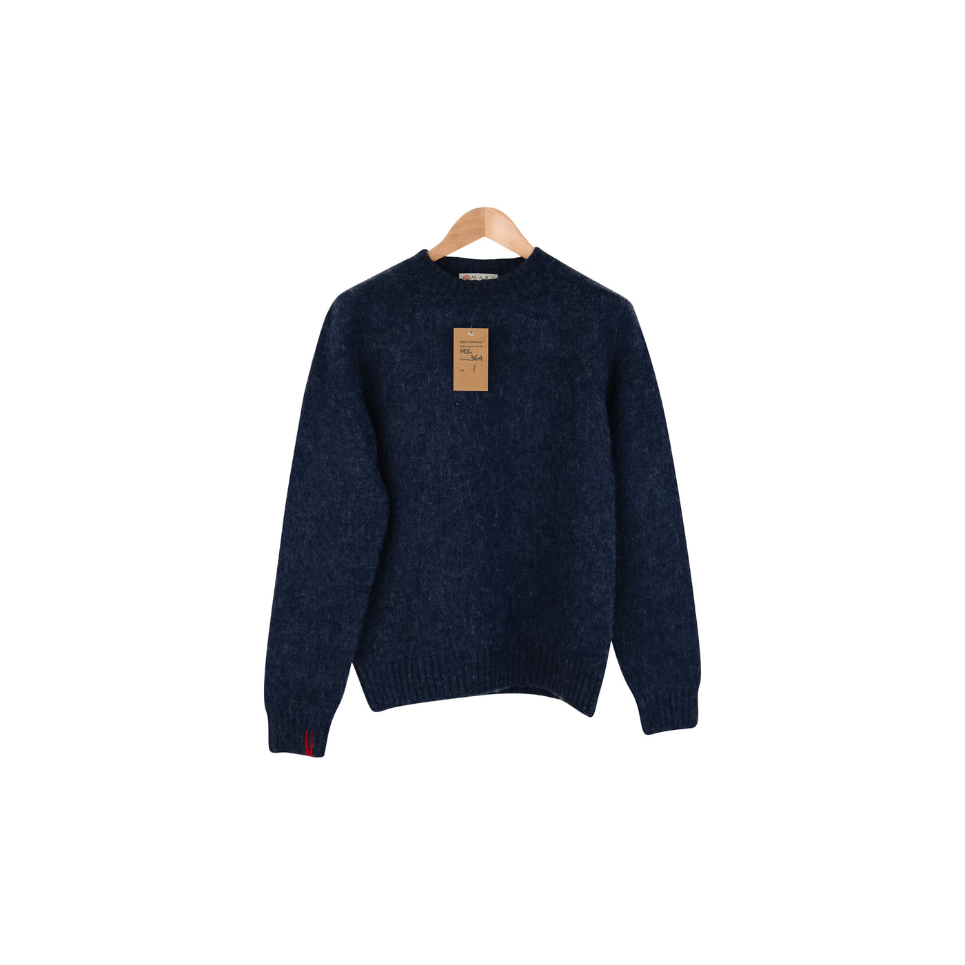 Shetland Seamless Crew - 364 - Navy Melange