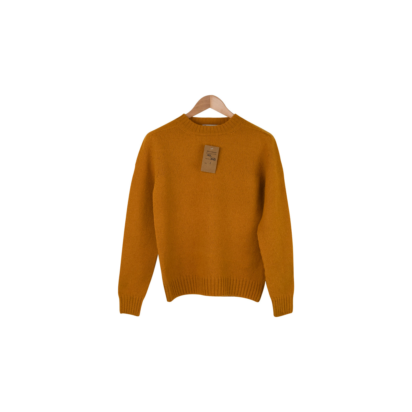 Shetland Seamless Crew - 368 - Mustard