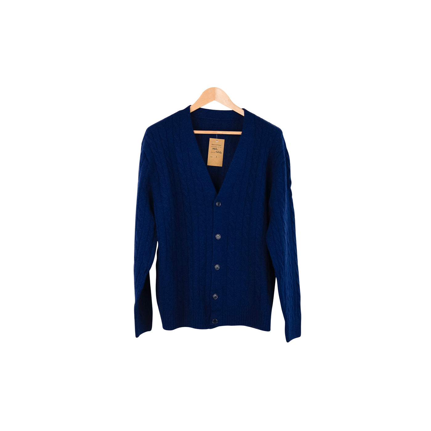 Merino Cardigan - 446 - Navy