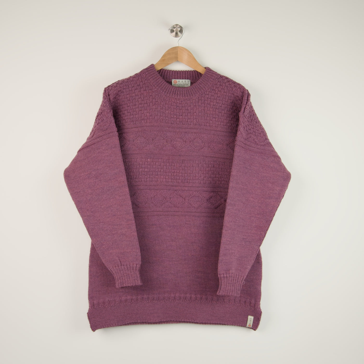 British Wool Guernsey Jumper - Blush