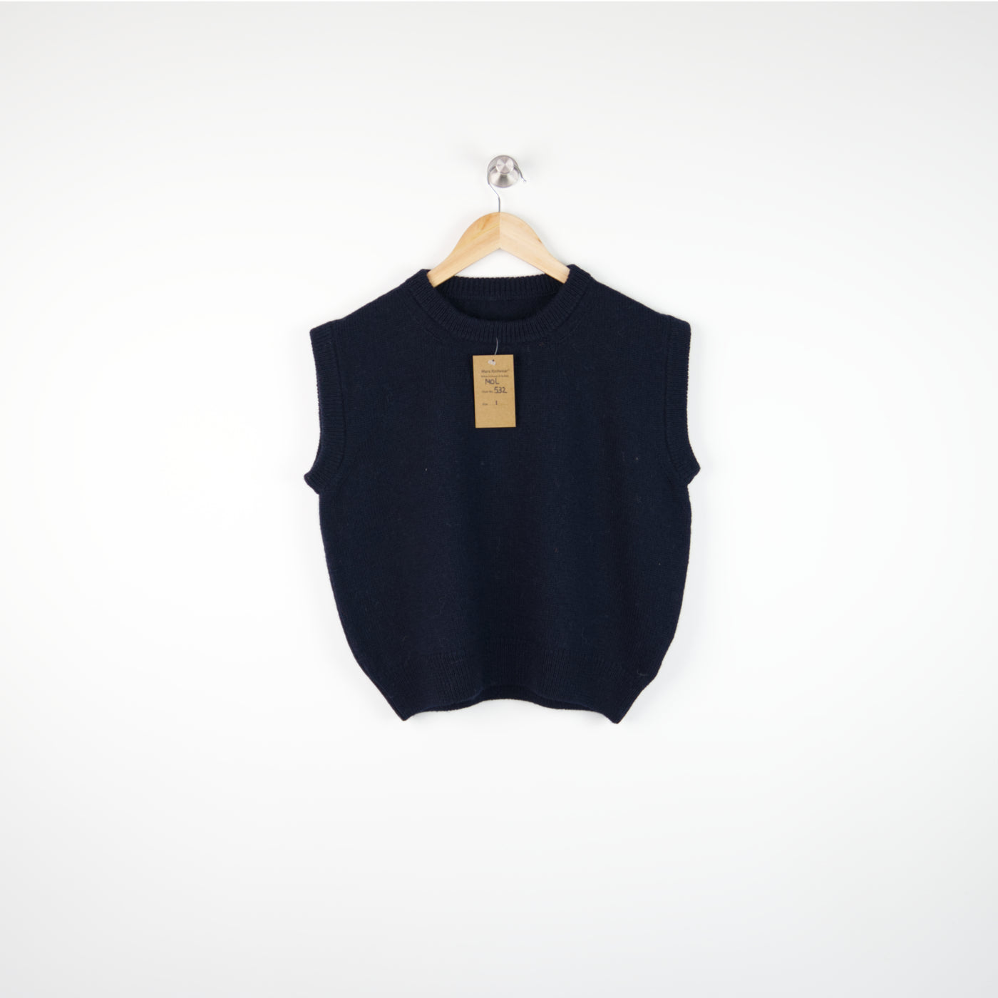 Merino Wool - Vest Top - 532 - Navy