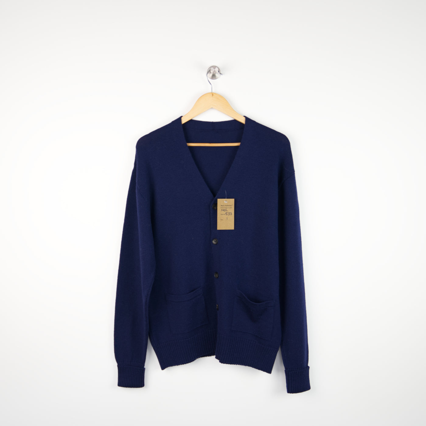 Merino Wool - Cardigan - 533 - Navy