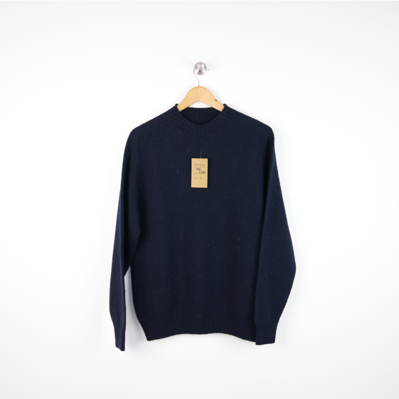 Merino Wool - Seamless Crewneck - 538 - Navy