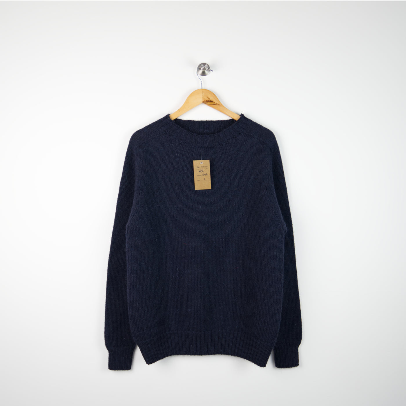 Lambswool - Crew - 647 - Navy