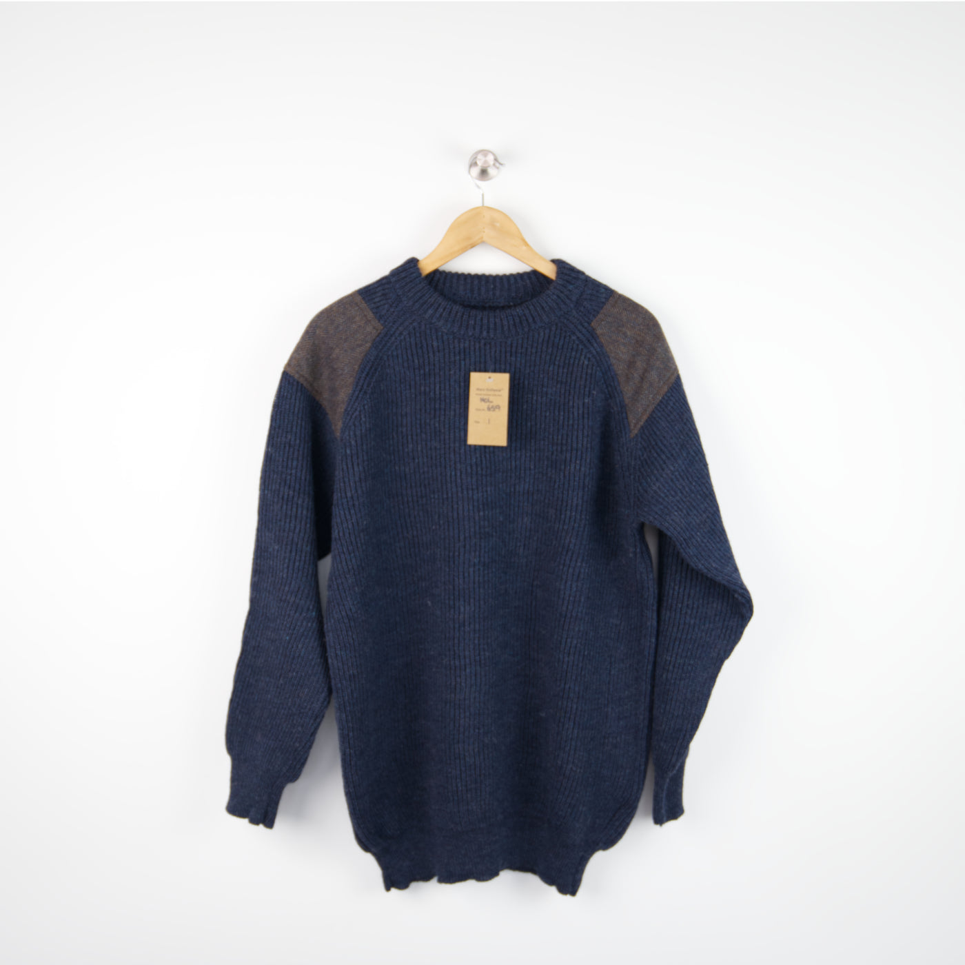 British Wool - Shooting Jumper - 659 - Denim