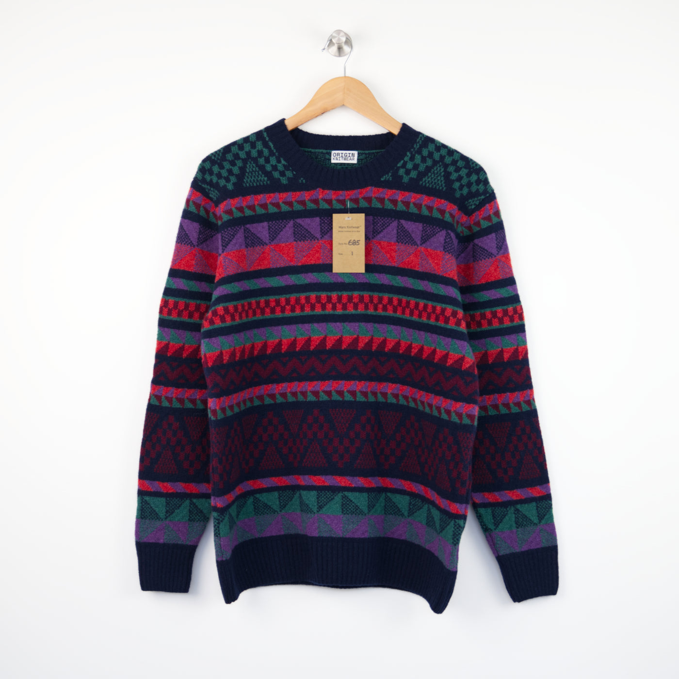 Lambswool - Fair Isle Crewneck - 685 - Mix Colour