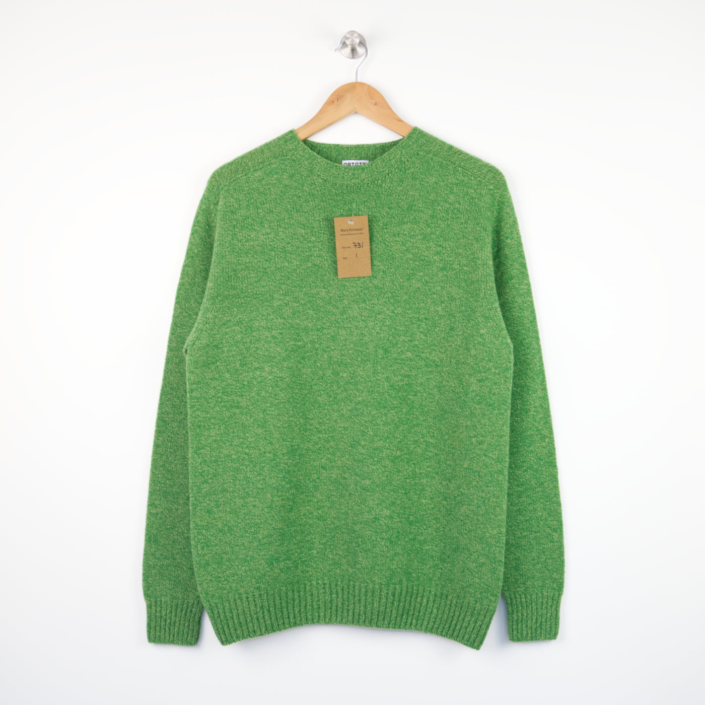 Lambswool - Seamless Crew Piece Unique - 731 - Green