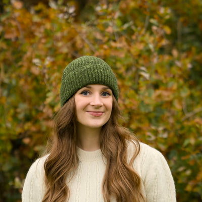 Donegal Tweed Beanie - Apple