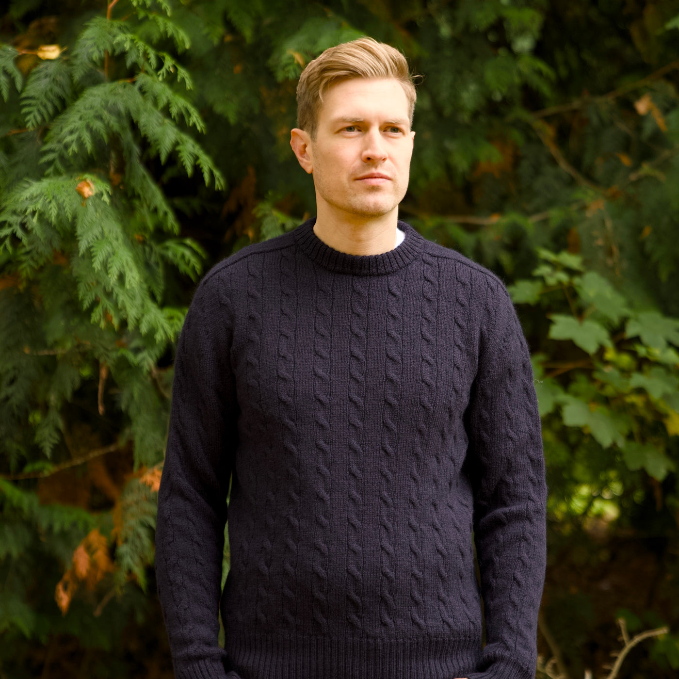 Merino Wool Cable - Robert Louis - Azul