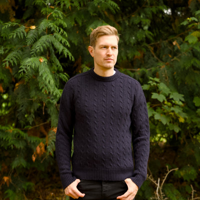 Merino Wool Cable - Robert Louis - Azul