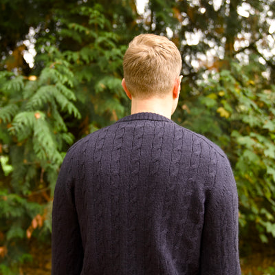 Merino Wool Cable - Robert Louis - Azul