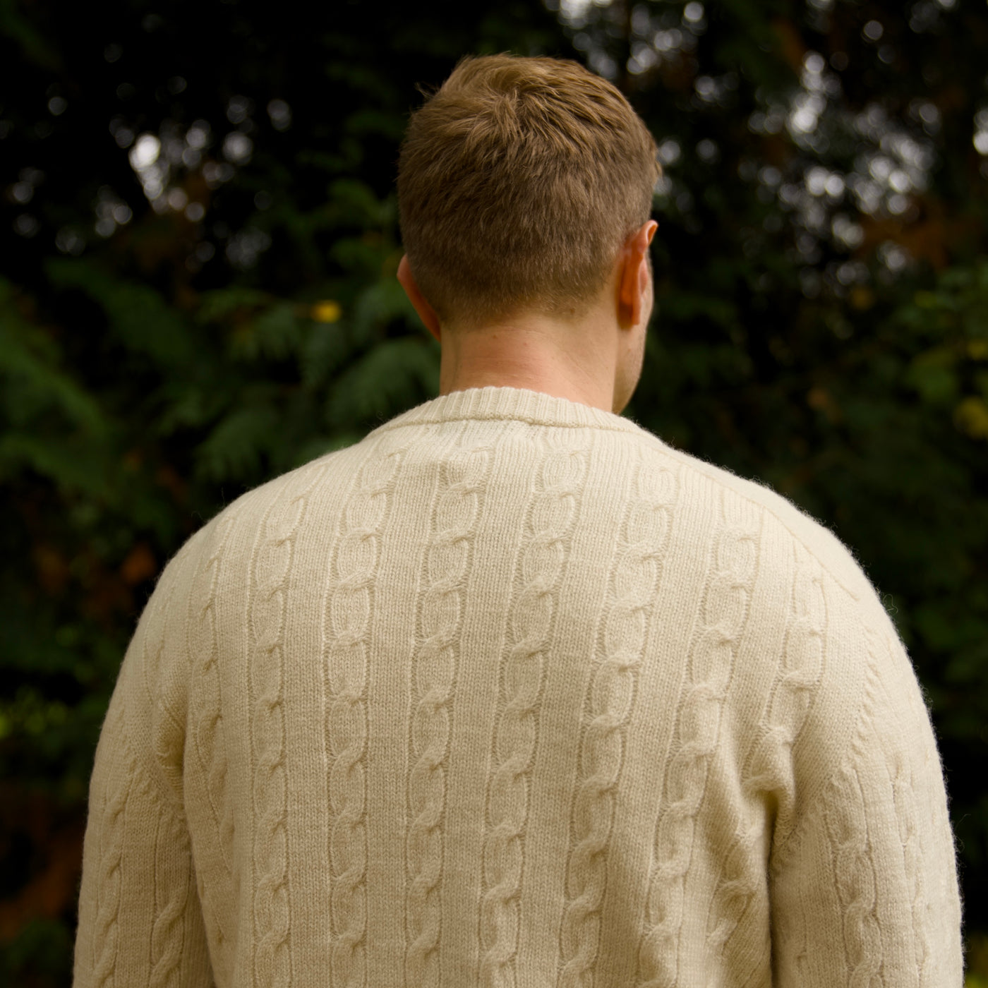 Merino Wool Cable - Robert Louis - Blanco