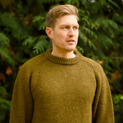 British Wool - Chunky Raglan Nepp - Khaki