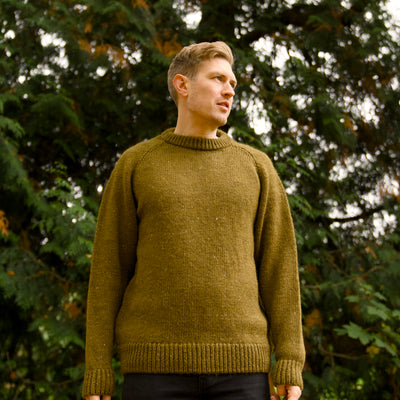 British Wool - Chunky Raglan Nepp - Khaki