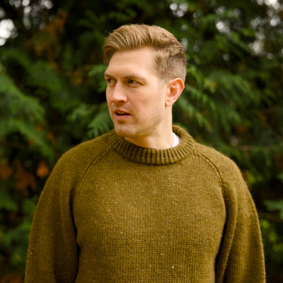 British Wool - Chunky Raglan Nepp - Khaki