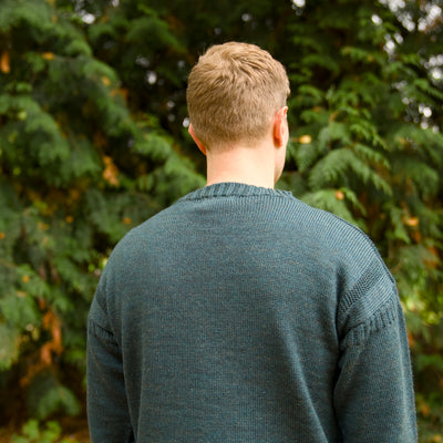 British Wool Seamless Gansey - Mallard