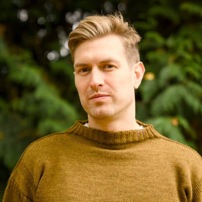 British Wool Seamless Gansey - Harvest