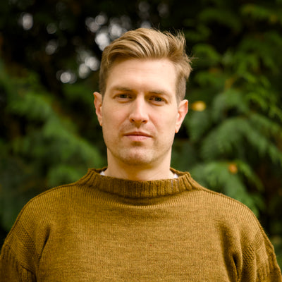 British Wool Seamless Gansey - Harvest