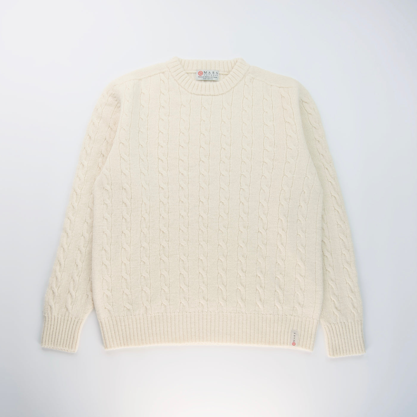 Merino Wool Cable - Robert Louis - Blanco