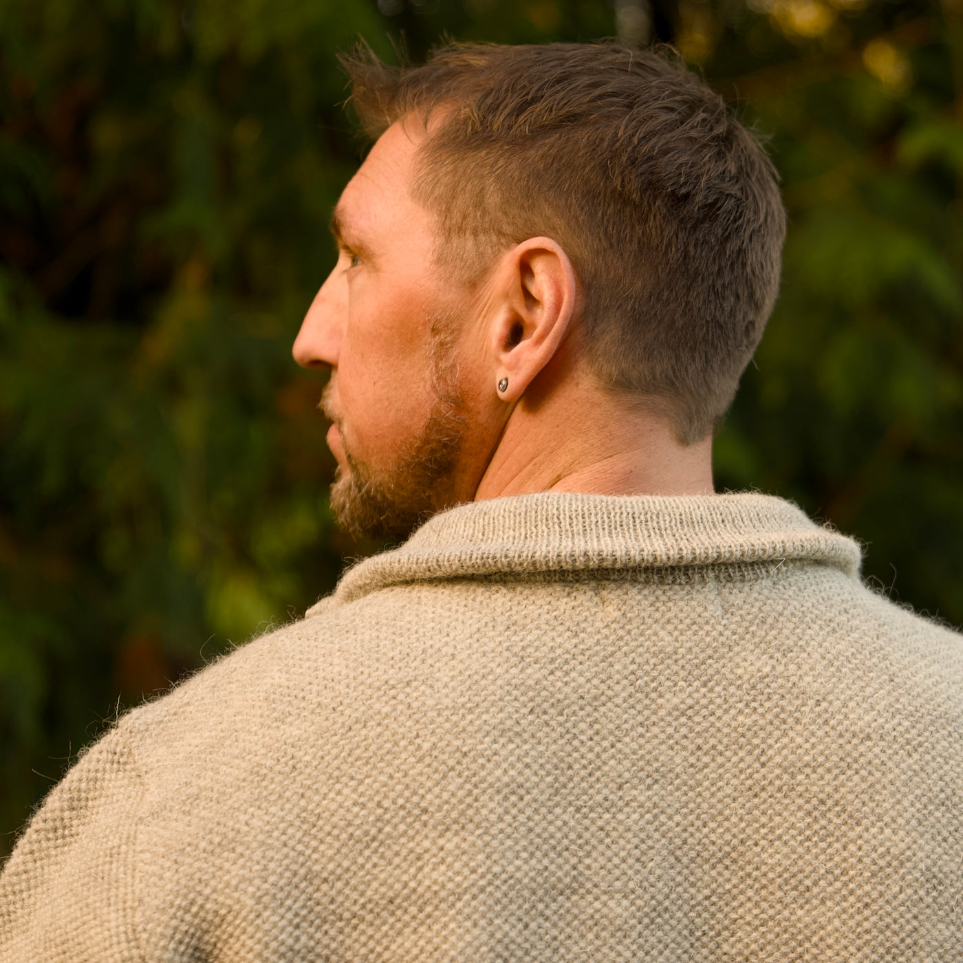 British Wool Quarter Zip - Brunel - Light Grey