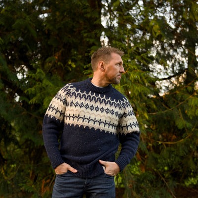 British Wool - Icelandic Fair Isle - Navy