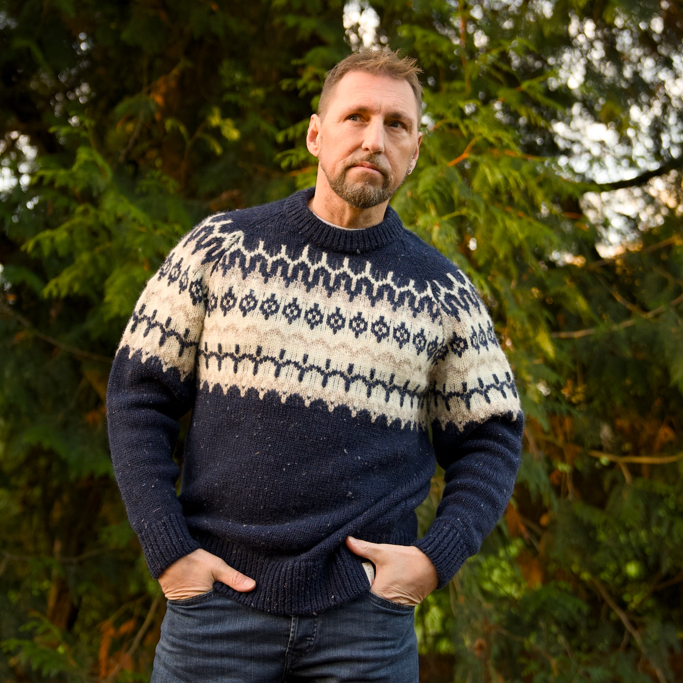 British Wool - Icelandic Fair Isle - Navy