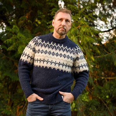 British Wool - Icelandic Fair Isle - Navy