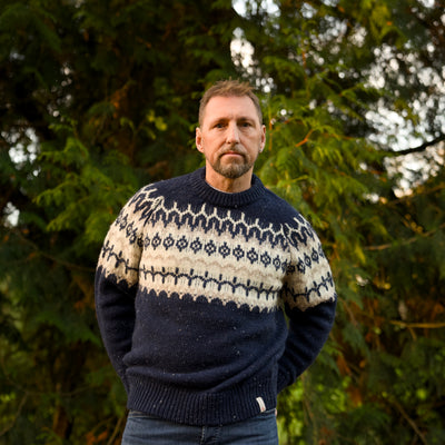British Wool - Icelandic Fair Isle - Navy