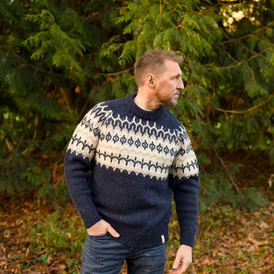 British Wool - Icelandic Fair Isle - Navy