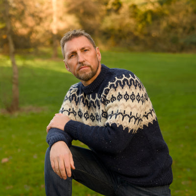 British Wool - Icelandic Fair Isle - Navy
