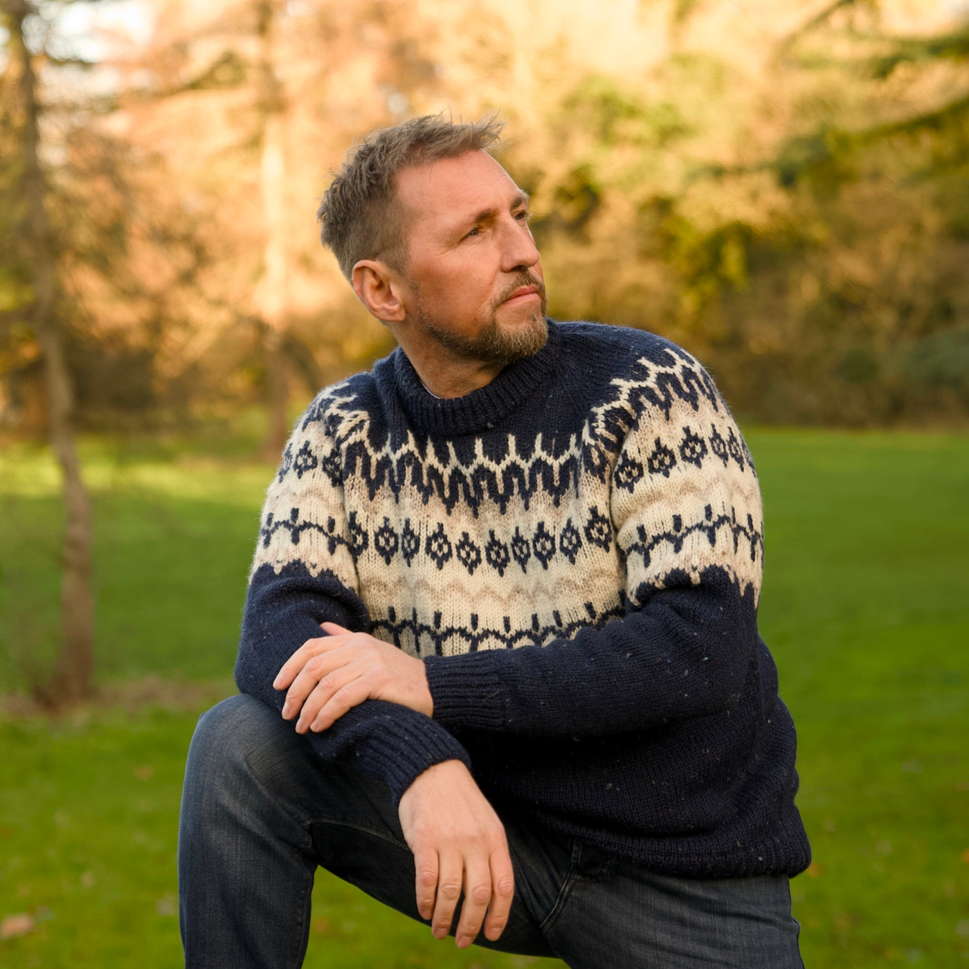 British Wool - Icelandic Fair Isle - Navy