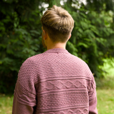 British Wool Guernsey Jumper - Blush