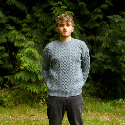 British Wool Aran Cable Jumper - Kielder