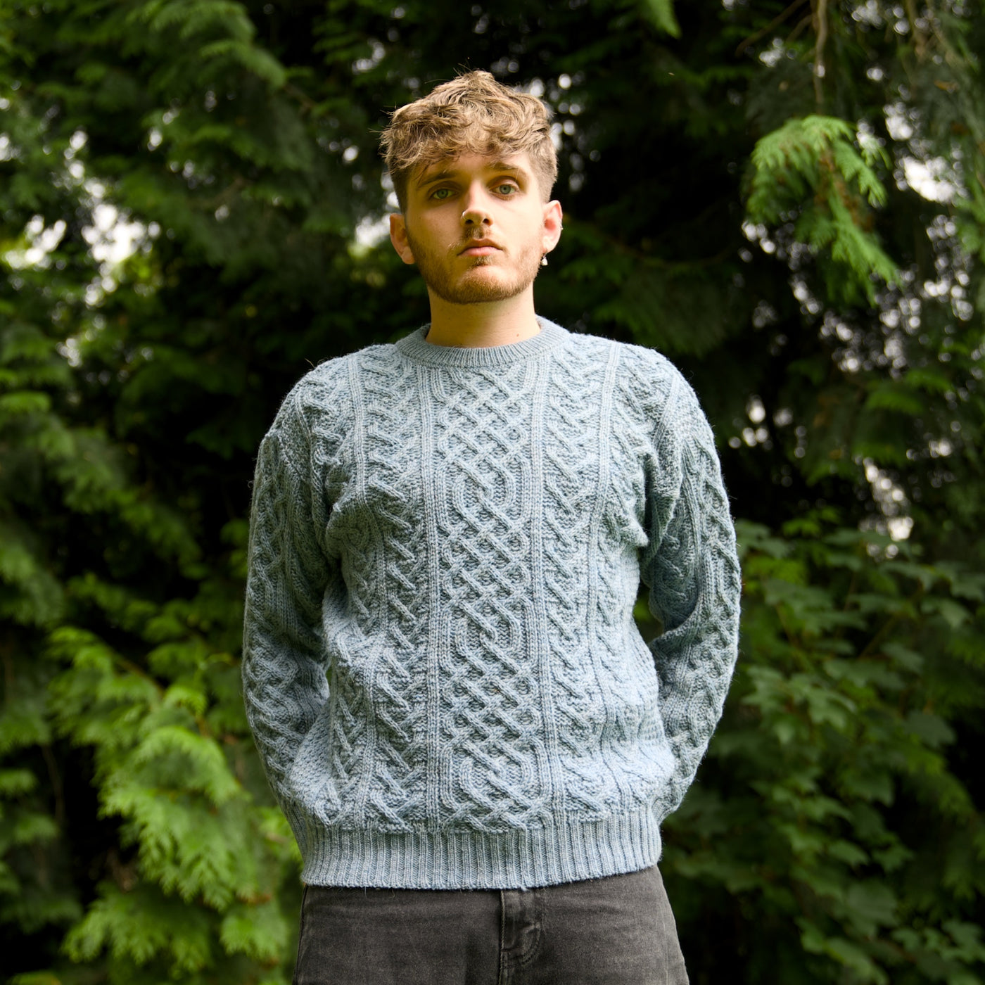 British Wool Aran Cable Jumper - Kielder