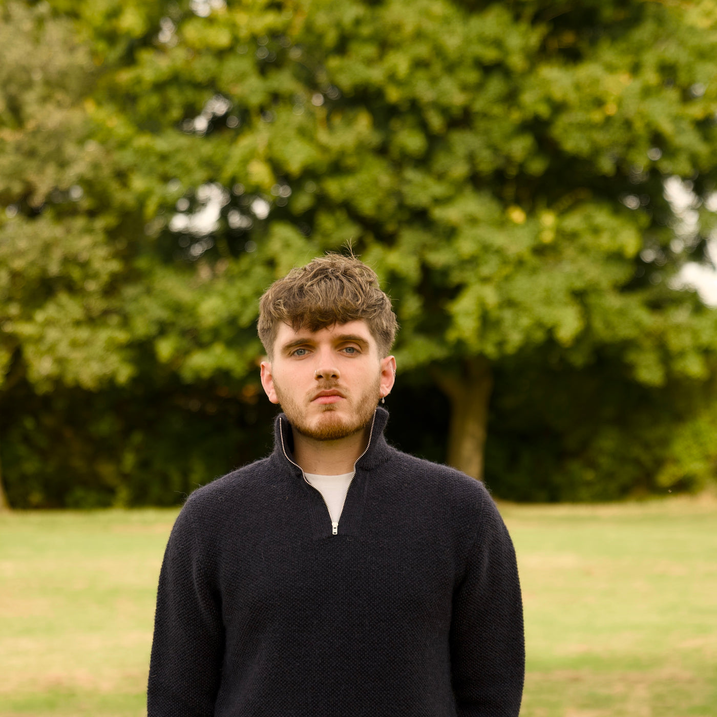 British Wool Quarter Zip - Brunel - Navy