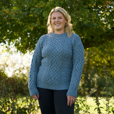 British Wool Aran Cable Jumper - Kielder