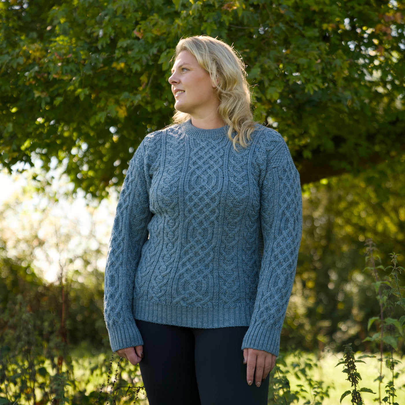 British Wool Aran Cable Jumper - Kielder