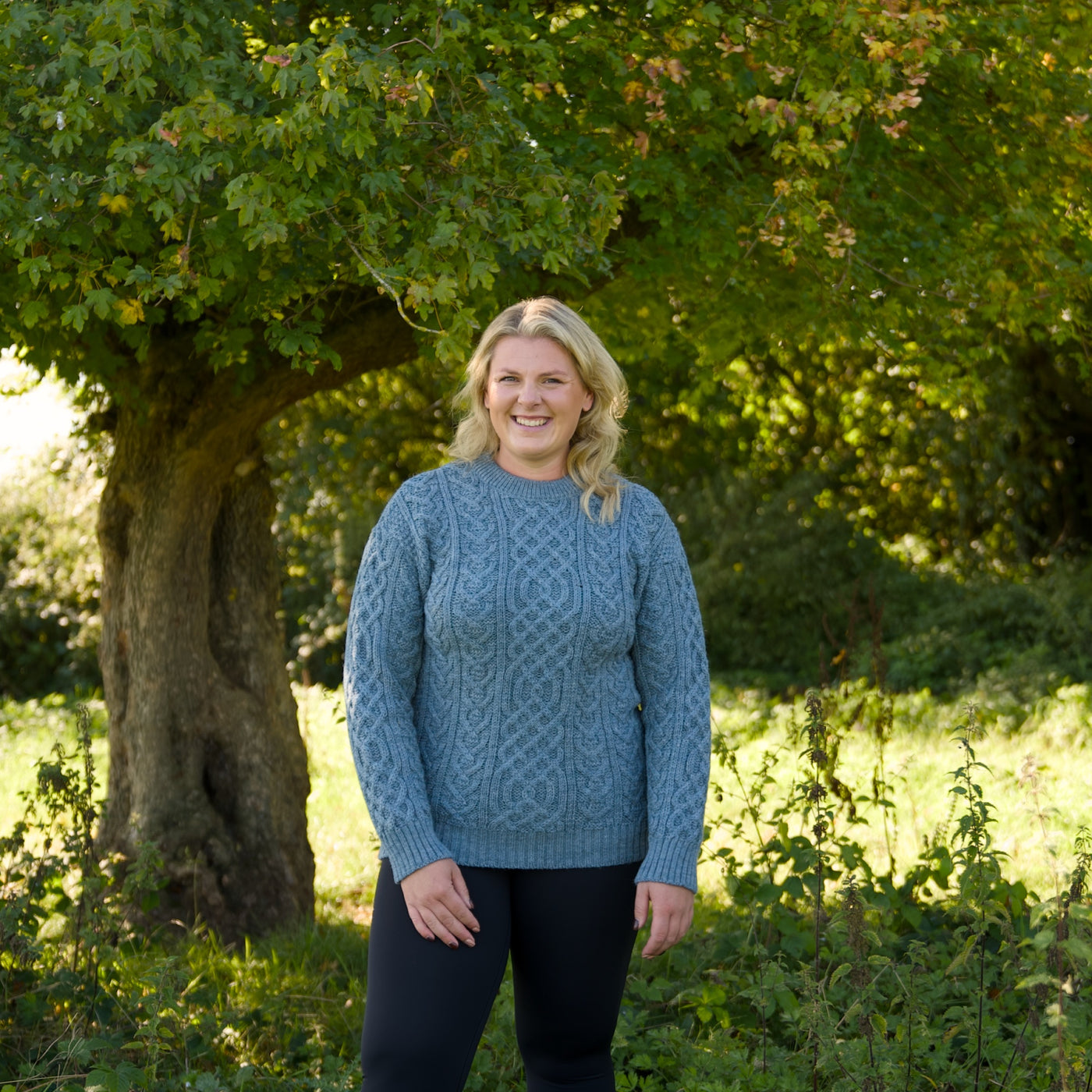 British Wool Aran Cable Jumper - Kielder