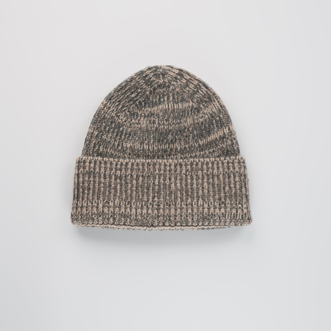 Seamless Lambswool Beanie 2.0 - Mix Grey / Mushroom