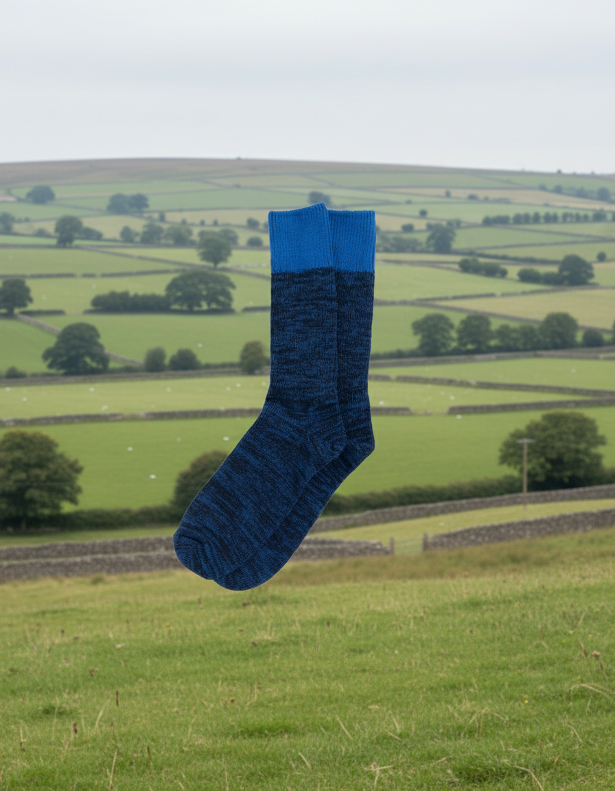 Recycled Cotton - Socks - Navy / Blue