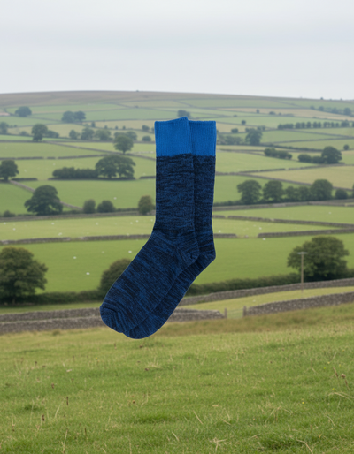 Recycled Cotton - Socks - Navy / Blue